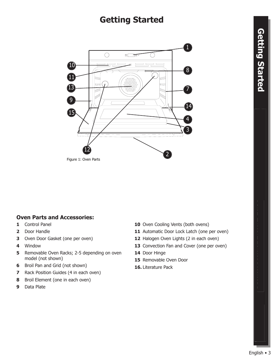 Getting started | Bosch WALL OVENS User Manual | Page 5 / 64