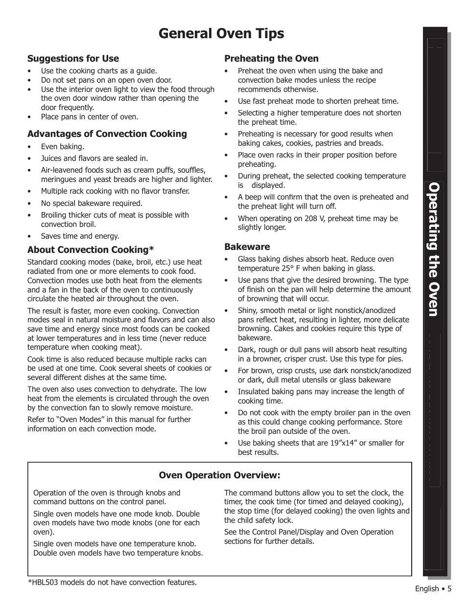 General oven tips, Operating the oven getting startedgetting started | Bosch WALL OVENS User Manual | Page 7 / 64
