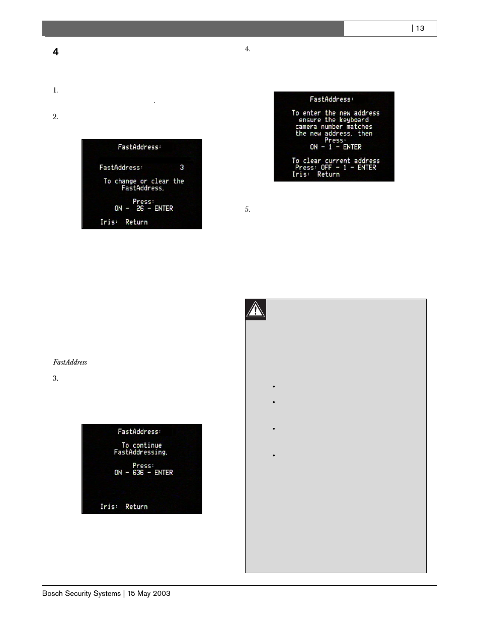 4fastaddress | Bosch BasicDome Serien User Manual | Page 13 / 24