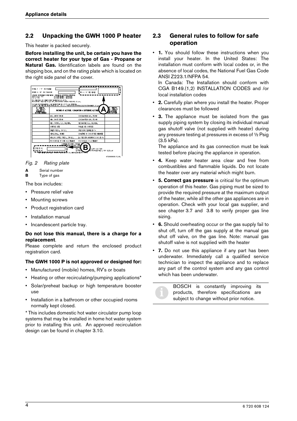 Bosch GWH 1000 User Manual | Page 4 / 28