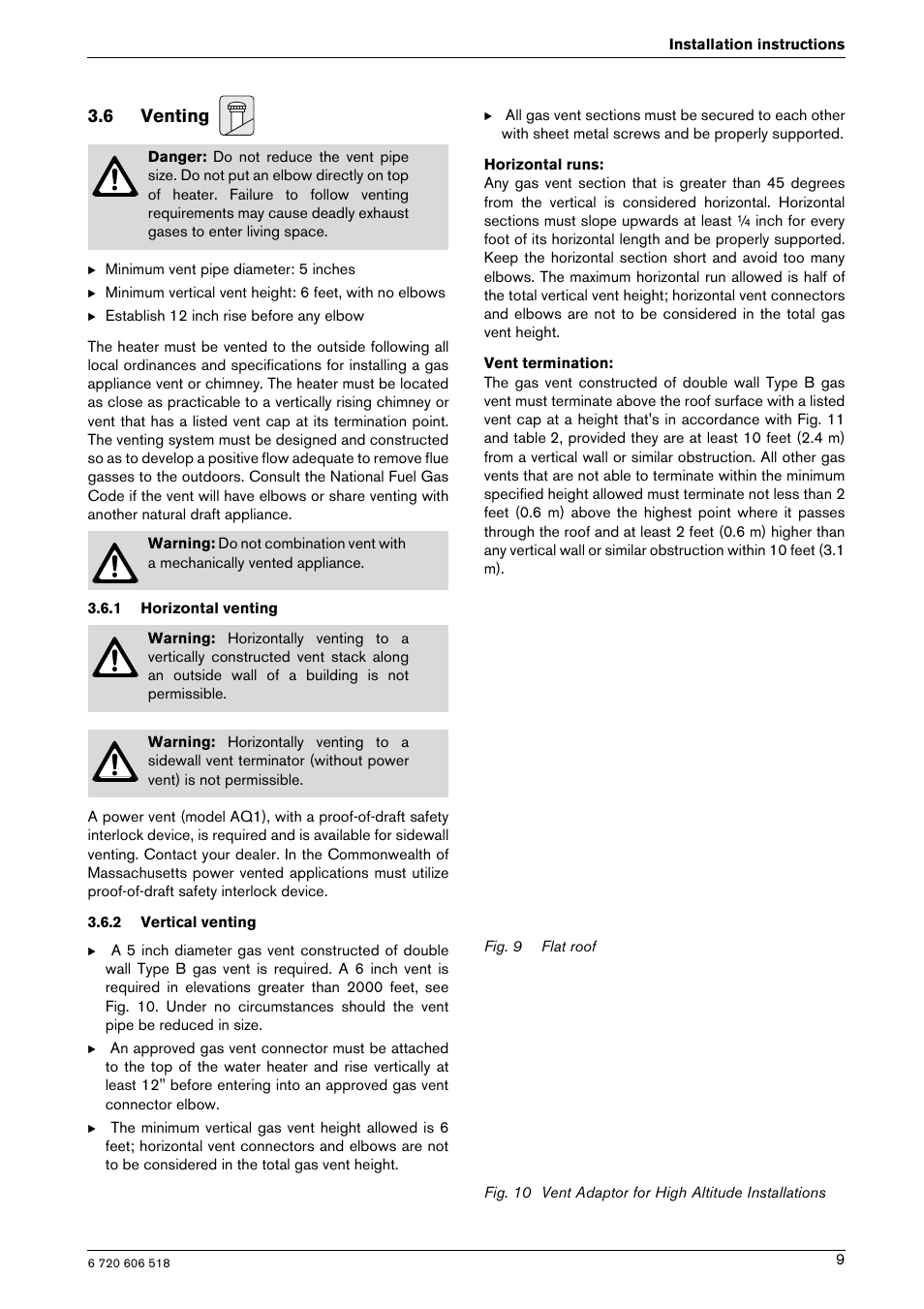 6 venting | Bosch GWH 1600 PS User Manual | Page 9 / 28
