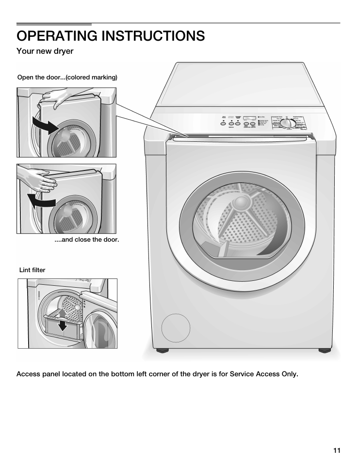 Operating instructions | Bosch WTMC6521UC User Manual | Page 11 / 80