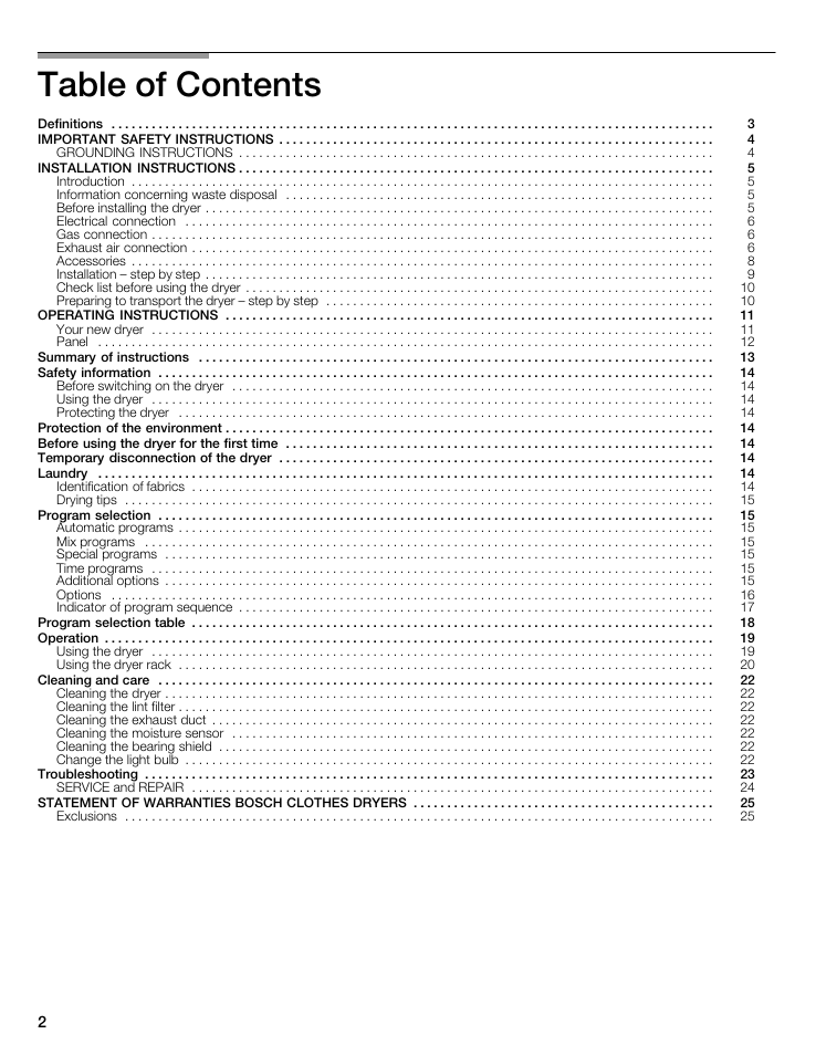 Bosch WTMC6521UC User Manual | Page 2 / 80