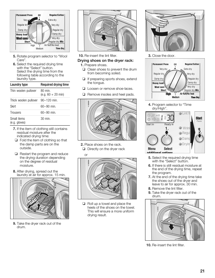 Bosch WTMC6521UC User Manual | Page 21 / 80