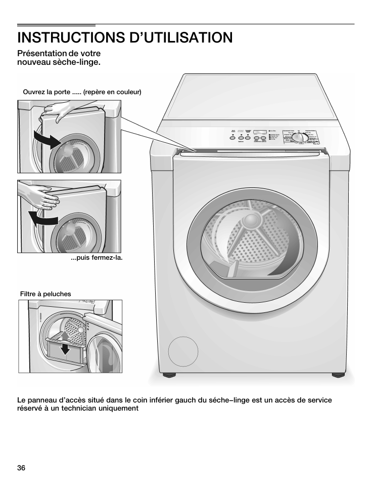 Instructions d'utilisation | Bosch WTMC6521UC User Manual | Page 36 / 80