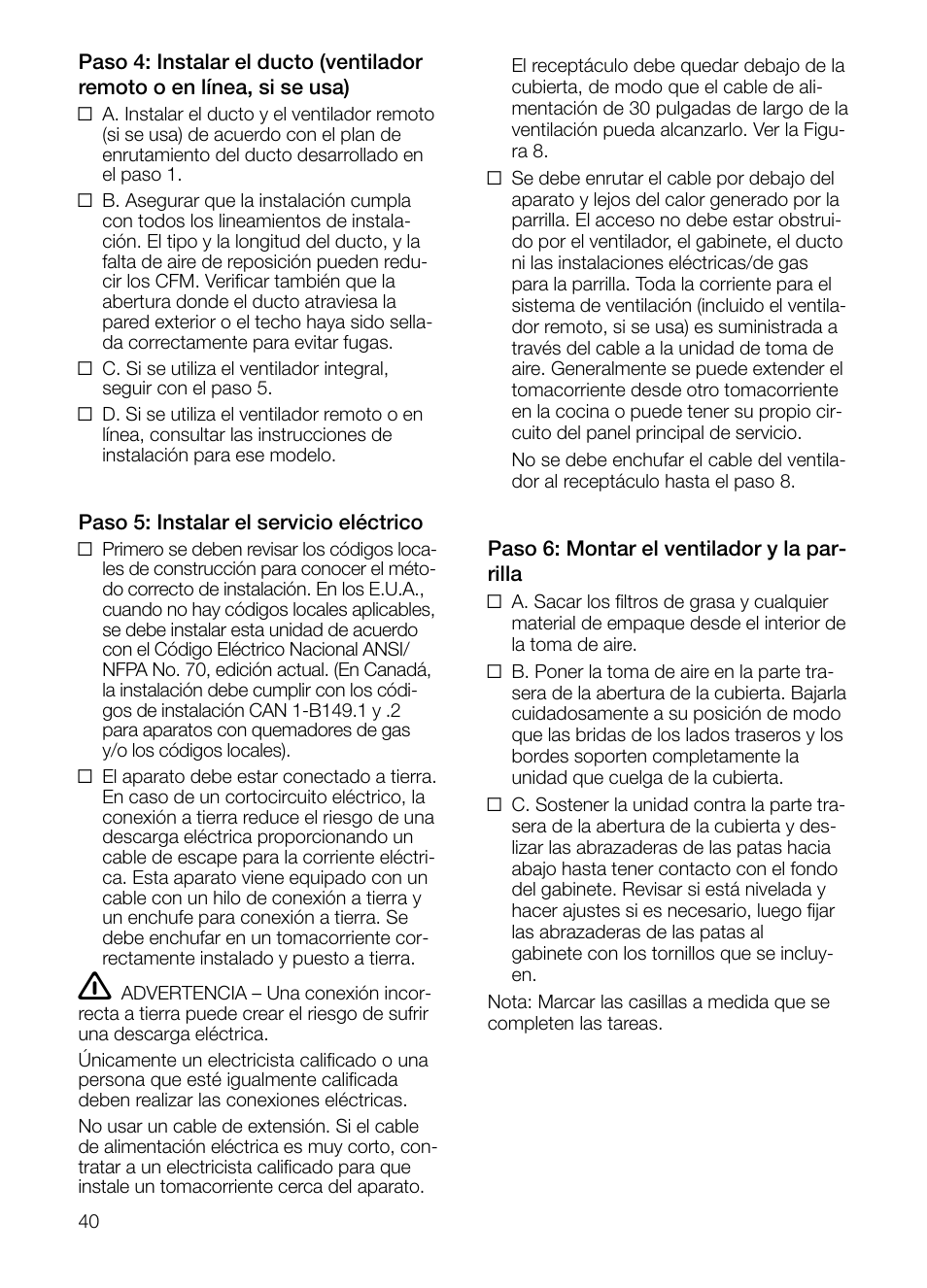 Bosch DHD Model User Manual | Page 40 / 48
