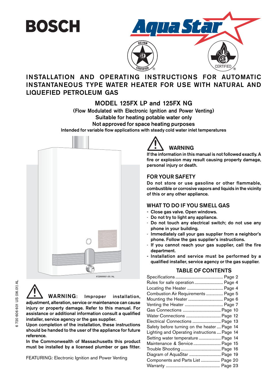 Bosch 125FX NG User Manual | 24 pages