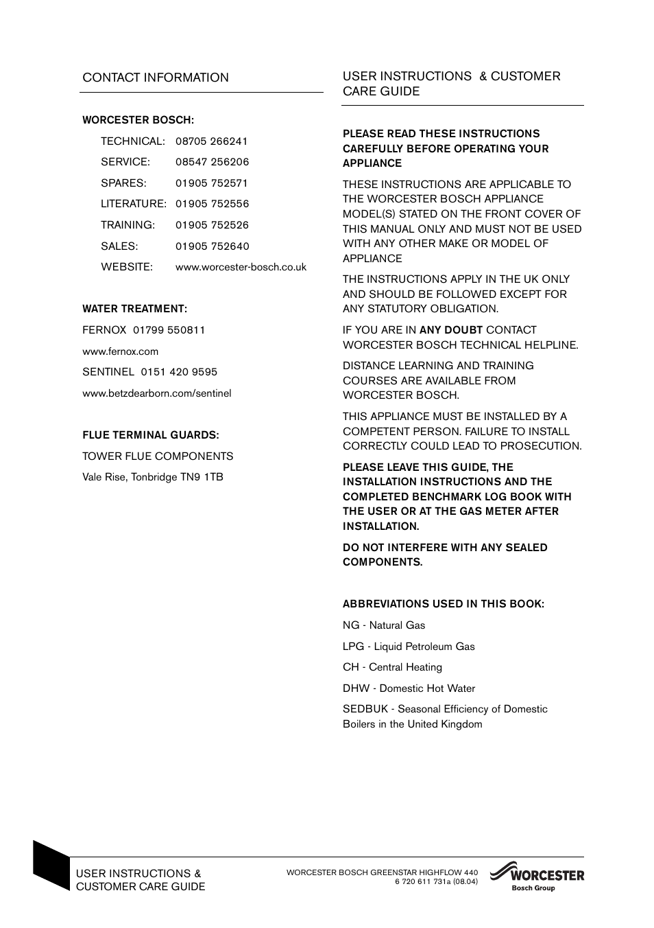 Bosch 440 User Manual | Page 2 / 21