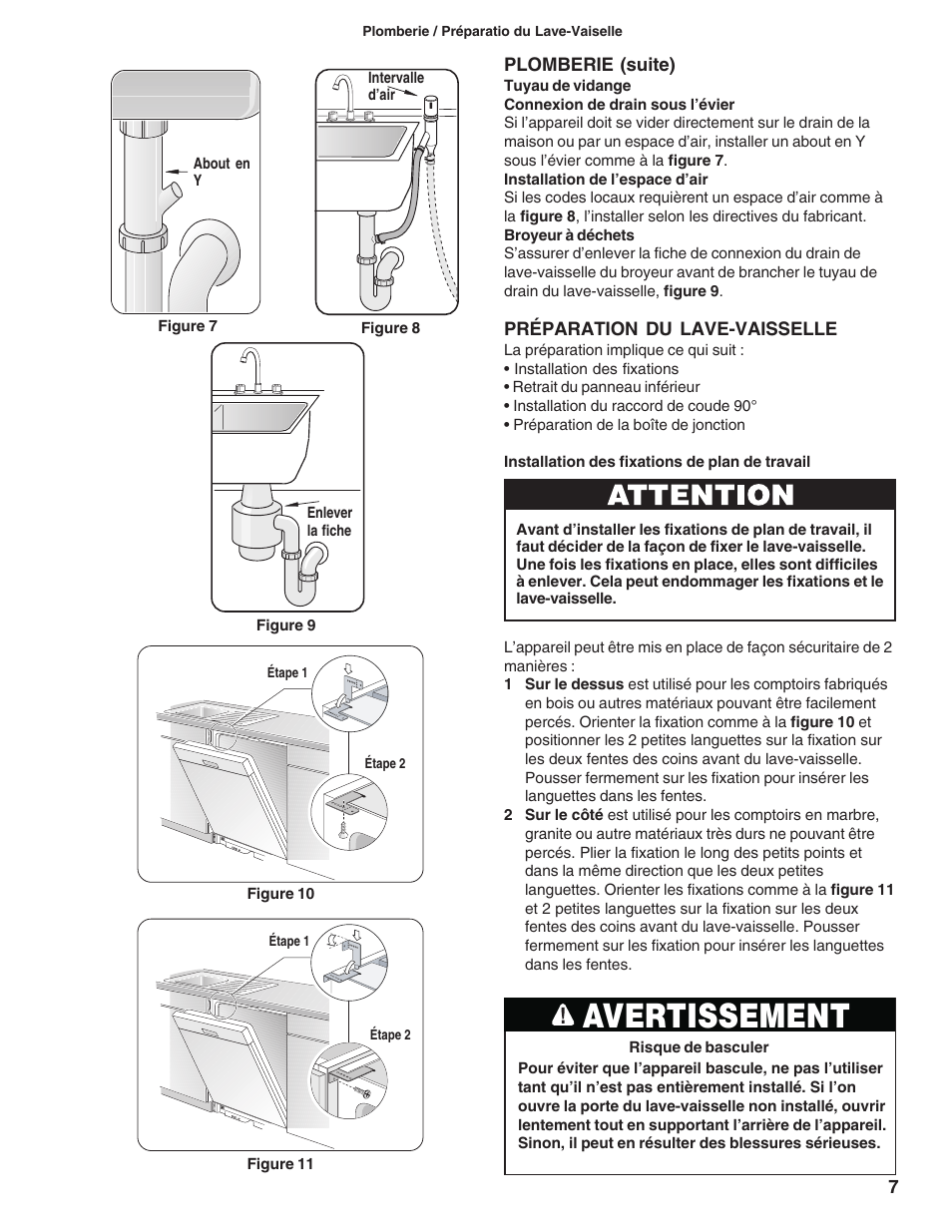 Avertissement | Bosch 9000063716 (8504) User Manual | Page 25 / 54