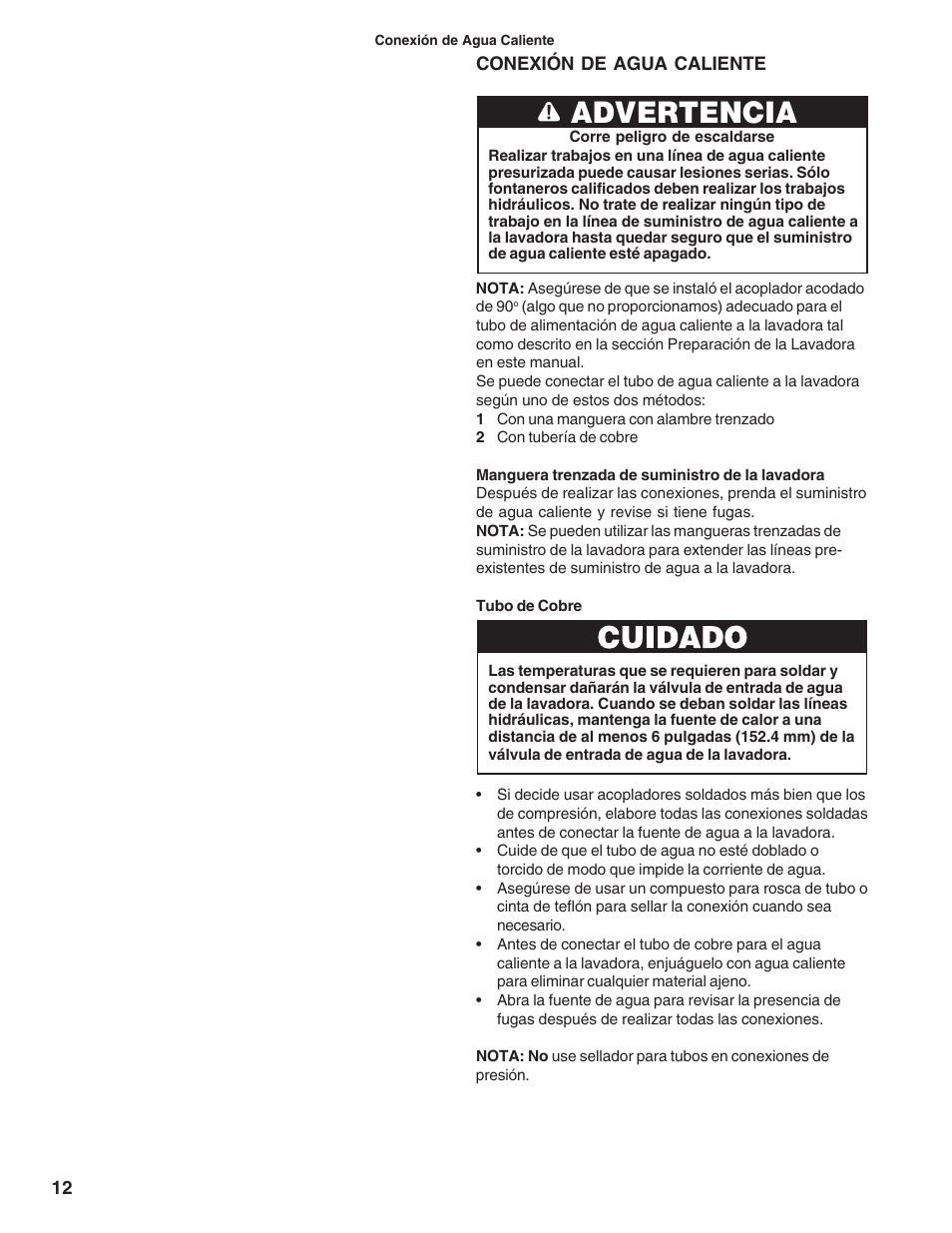 Advertencia | Bosch 9000063716 (8504) User Manual | Page 46 / 54