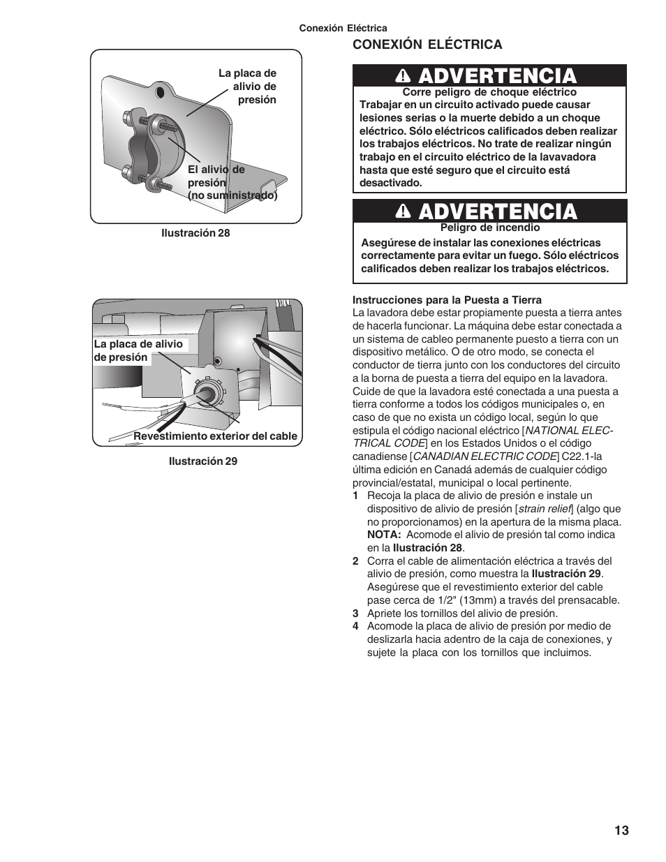 Advertencia | Bosch 9000063716 (8504) User Manual | Page 47 / 54