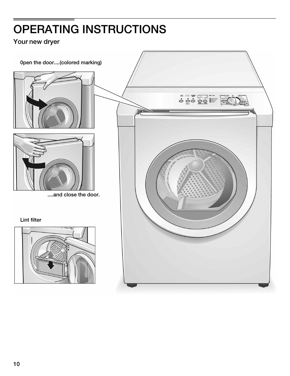 Operating instructions | Bosch WTMC6321US User Manual | Page 10 / 72