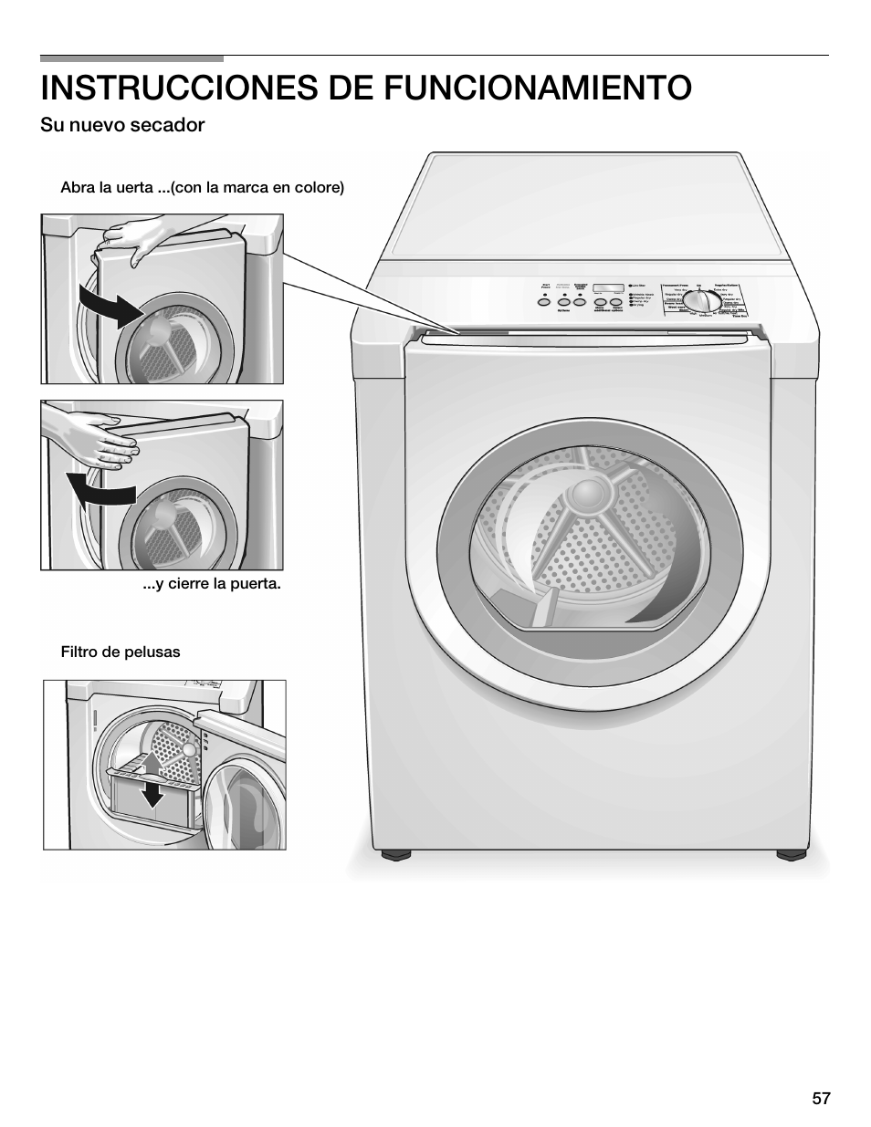Instrucciones de funcionamiento | Bosch WTMC6321US User Manual | Page 57 / 72