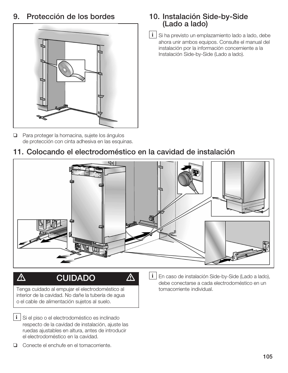 Cuidado | Bosch 24iw50nsp User Manual | Page 105 / 124