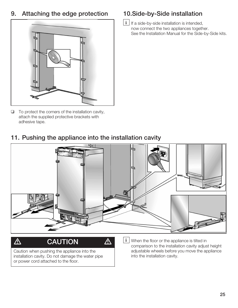 Caution | Bosch 24iw50nsp User Manual | Page 25 / 124