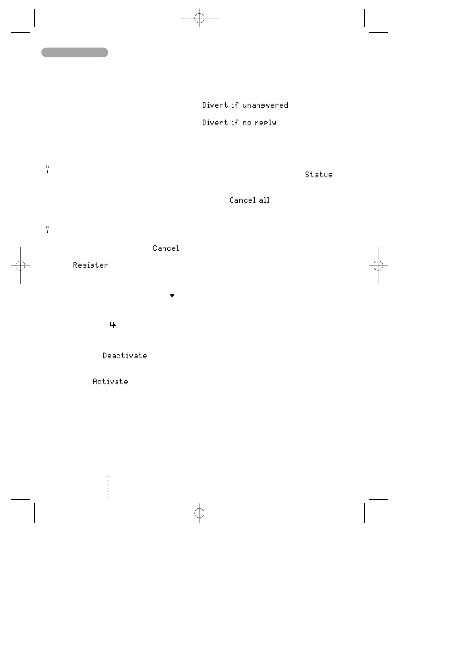 Call divert | Bosch GSM 908 User Manual | Page 25 / 45
