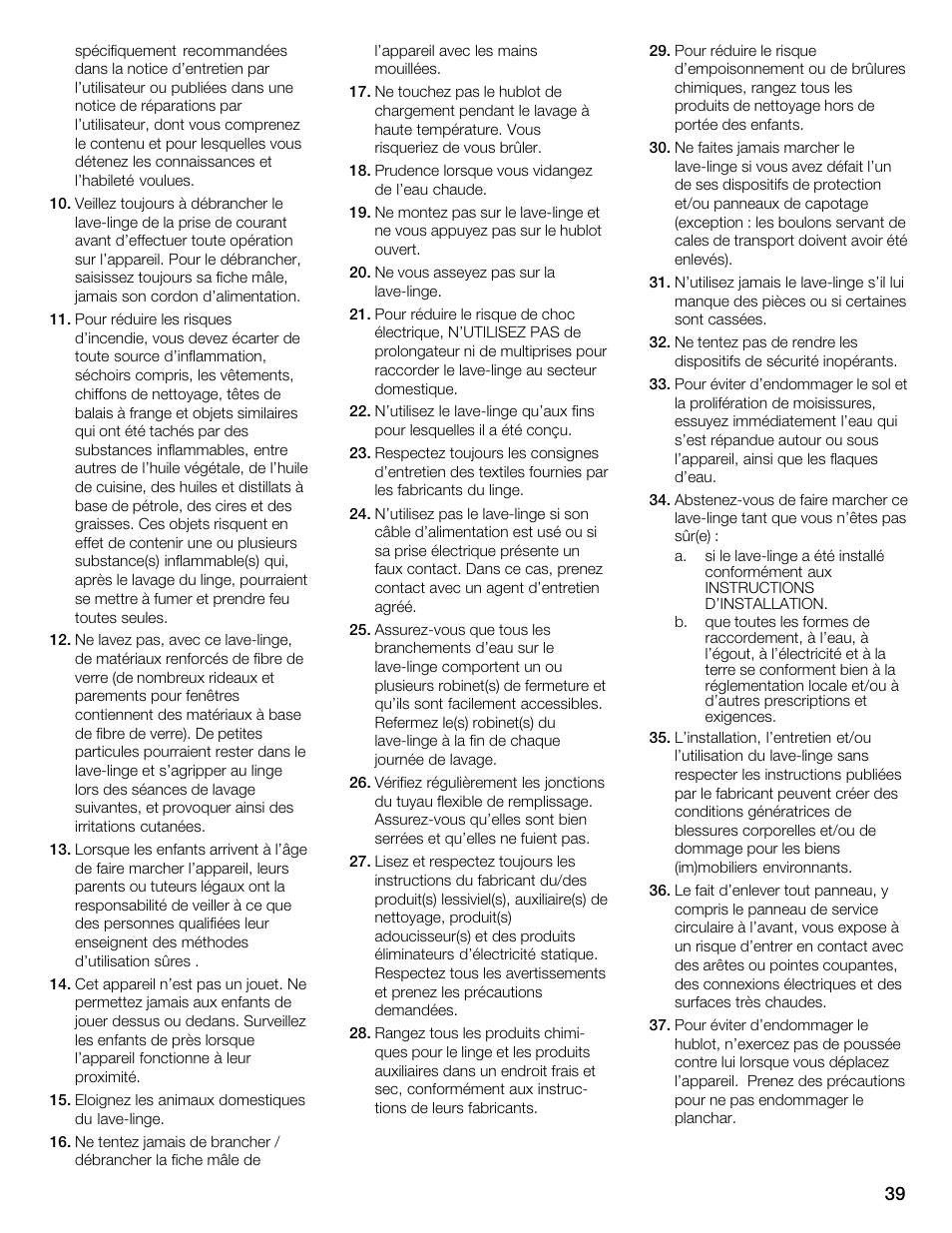 Bosch Nexxt 800 WFMC8401UC User Manual | Page 39 / 112