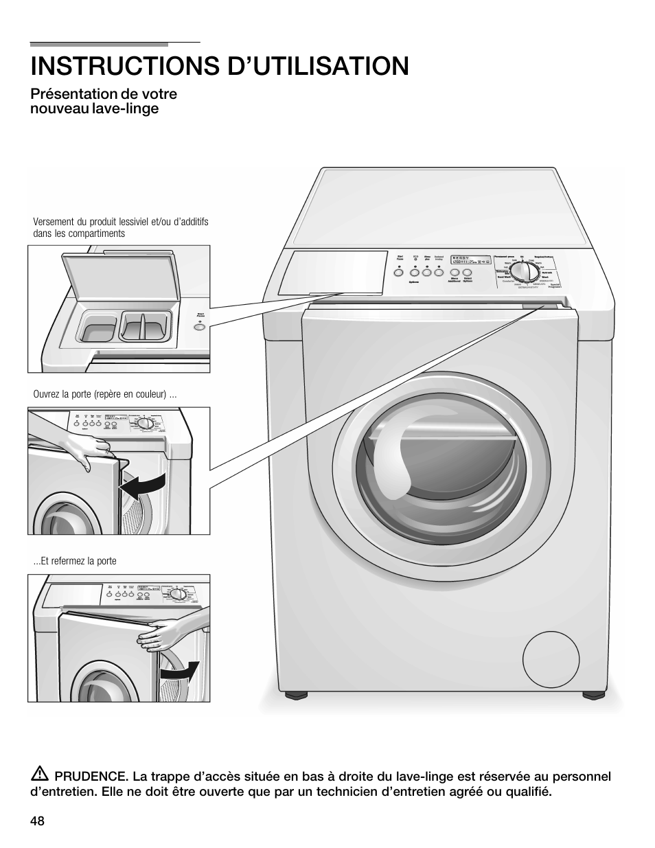 Instructions d'utilisation | Bosch Nexxt 800 WFMC8401UC User Manual | Page 48 / 112