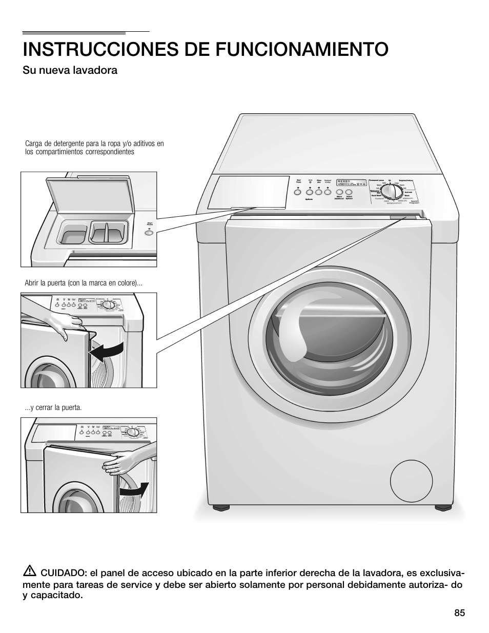 Instrucciones de funcionamiento | Bosch Nexxt 800 WFMC8401UC User Manual | Page 85 / 112