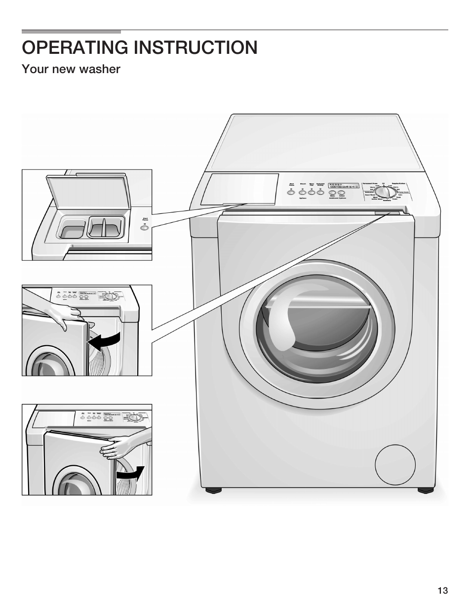 Operating instruction | Bosch Lavadora Next Premium User Manual | Page 13 / 124