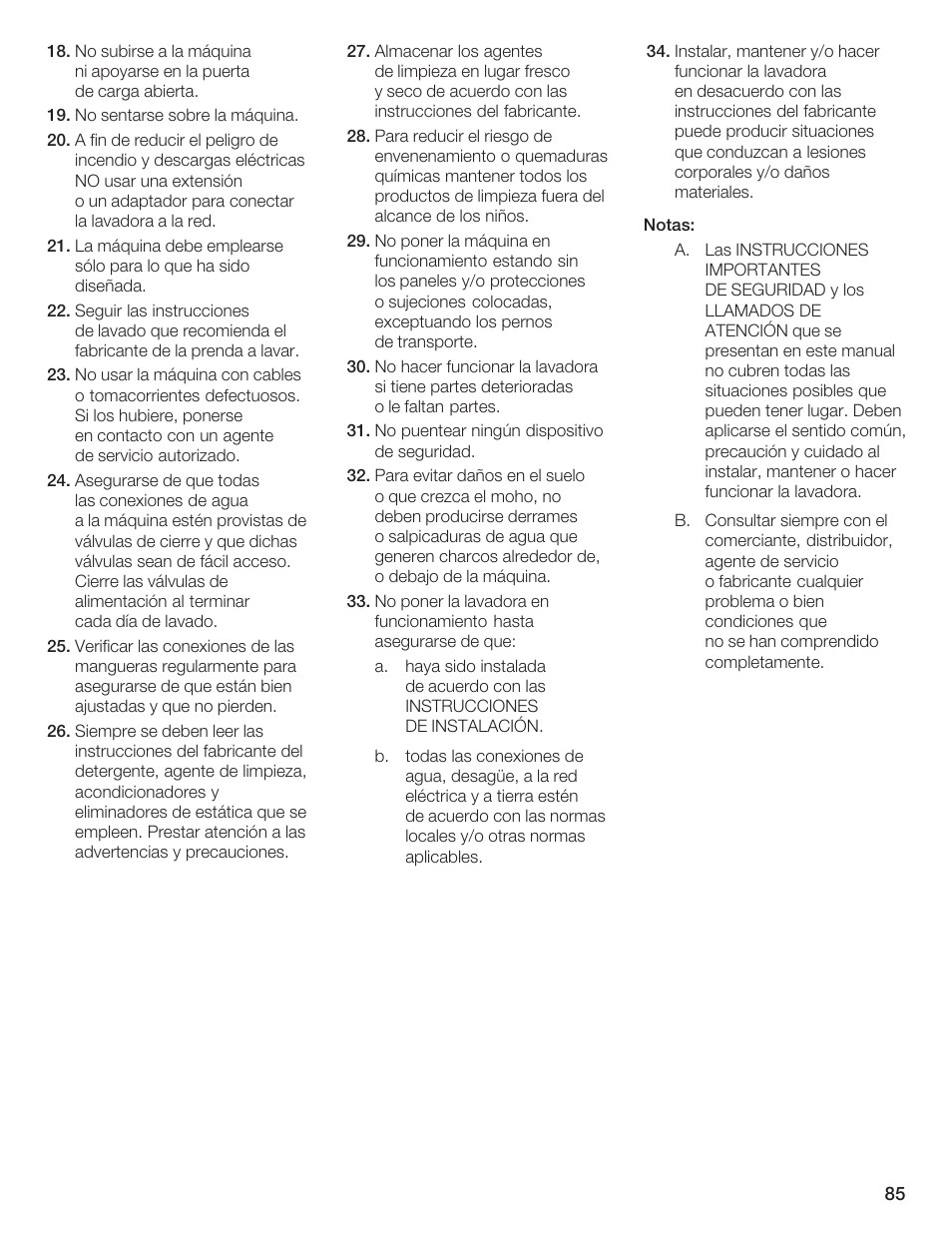 Bosch Lavadora Next Premium User Manual | Page 85 / 124