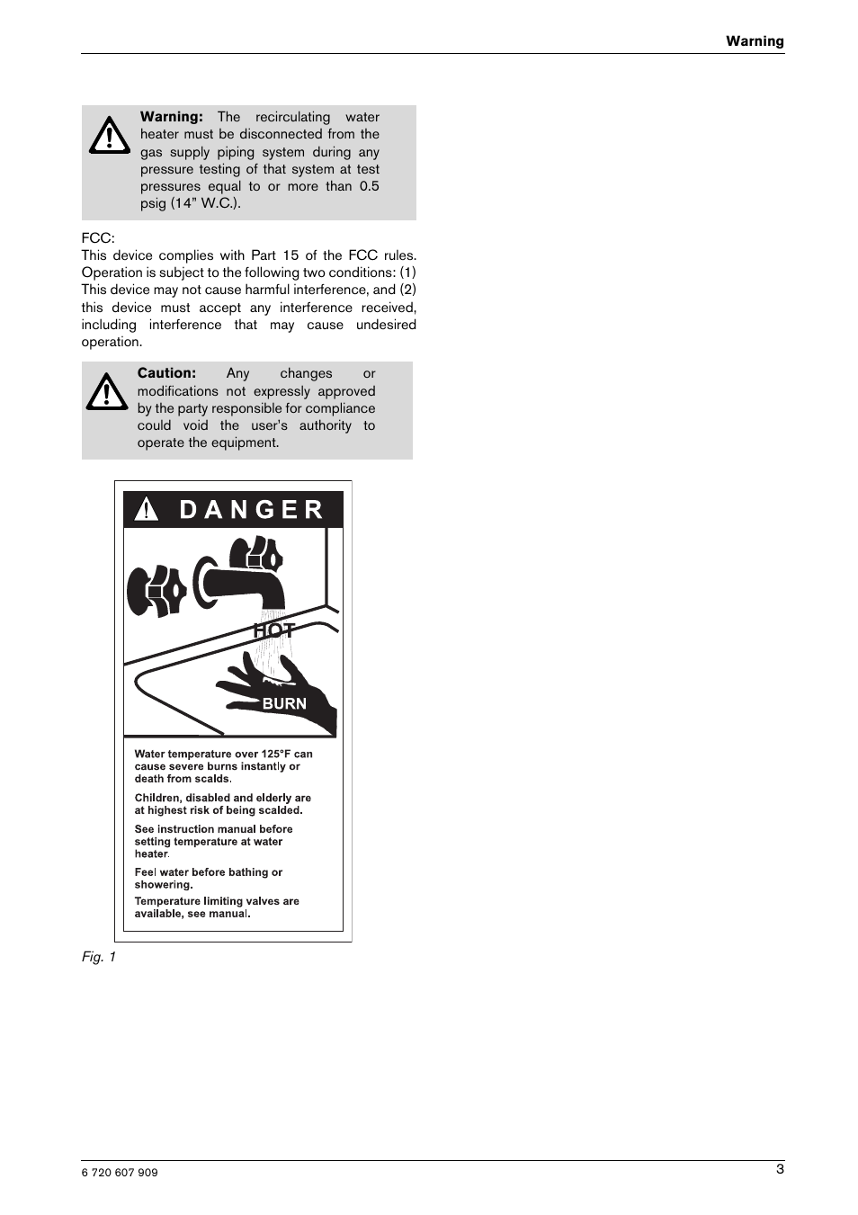 Bosch PROTANKLESS GWH 345/450 ESR User Manual | Page 3 / 40