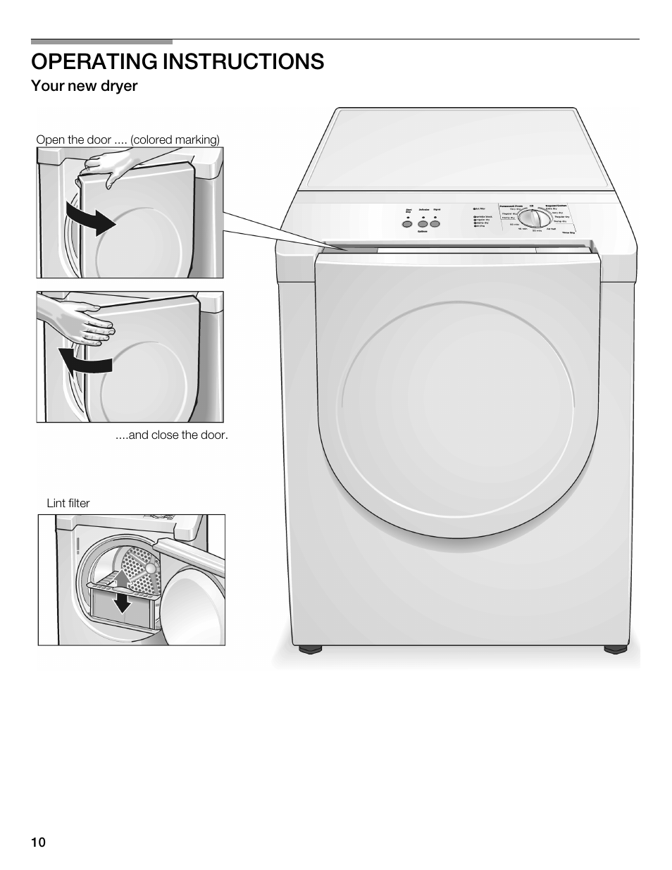 Operating instructions | Bosch WTMC1301CN User Manual | Page 10 / 64