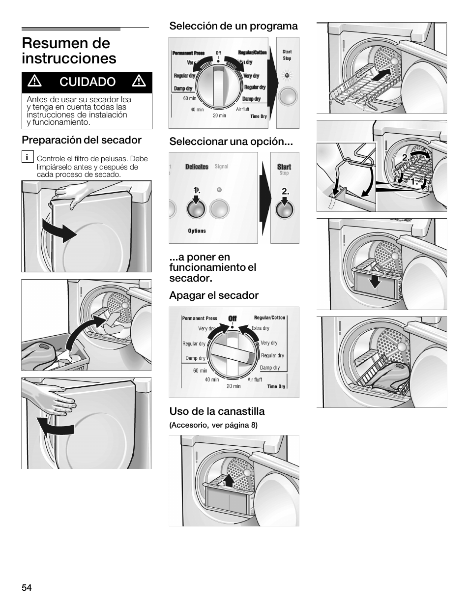 Resumen de instrucciones d | Bosch WTMC1301CN User Manual | Page 54 / 64