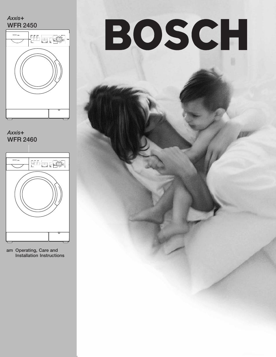 Bosch Axxis+ WFR 2460 User Manual | 48 pages