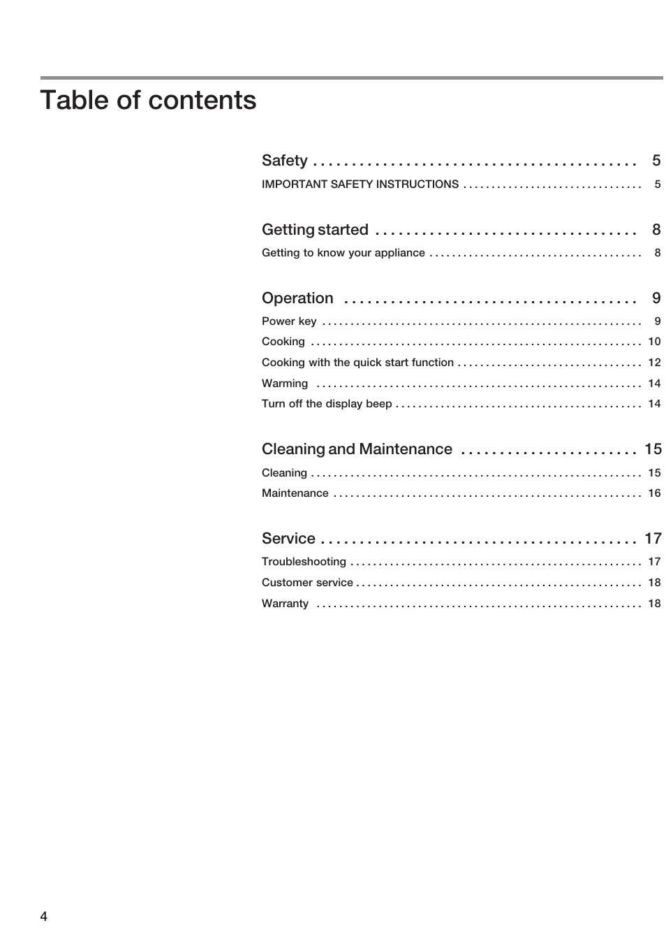 Bosch ET 74 User Manual | Page 4 / 56