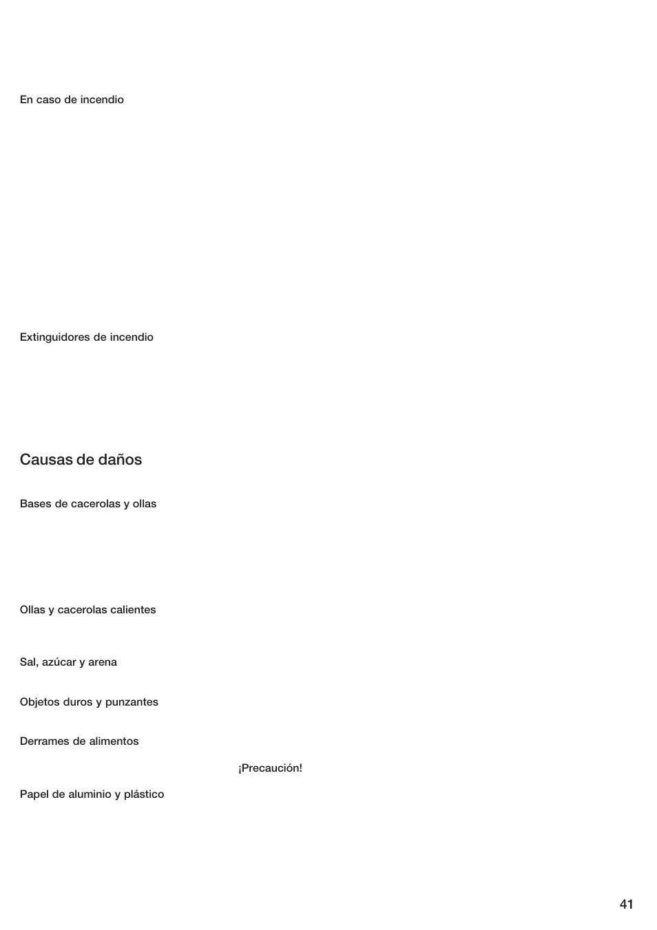 Causas de daños | Bosch ET 74 User Manual | Page 41 / 56