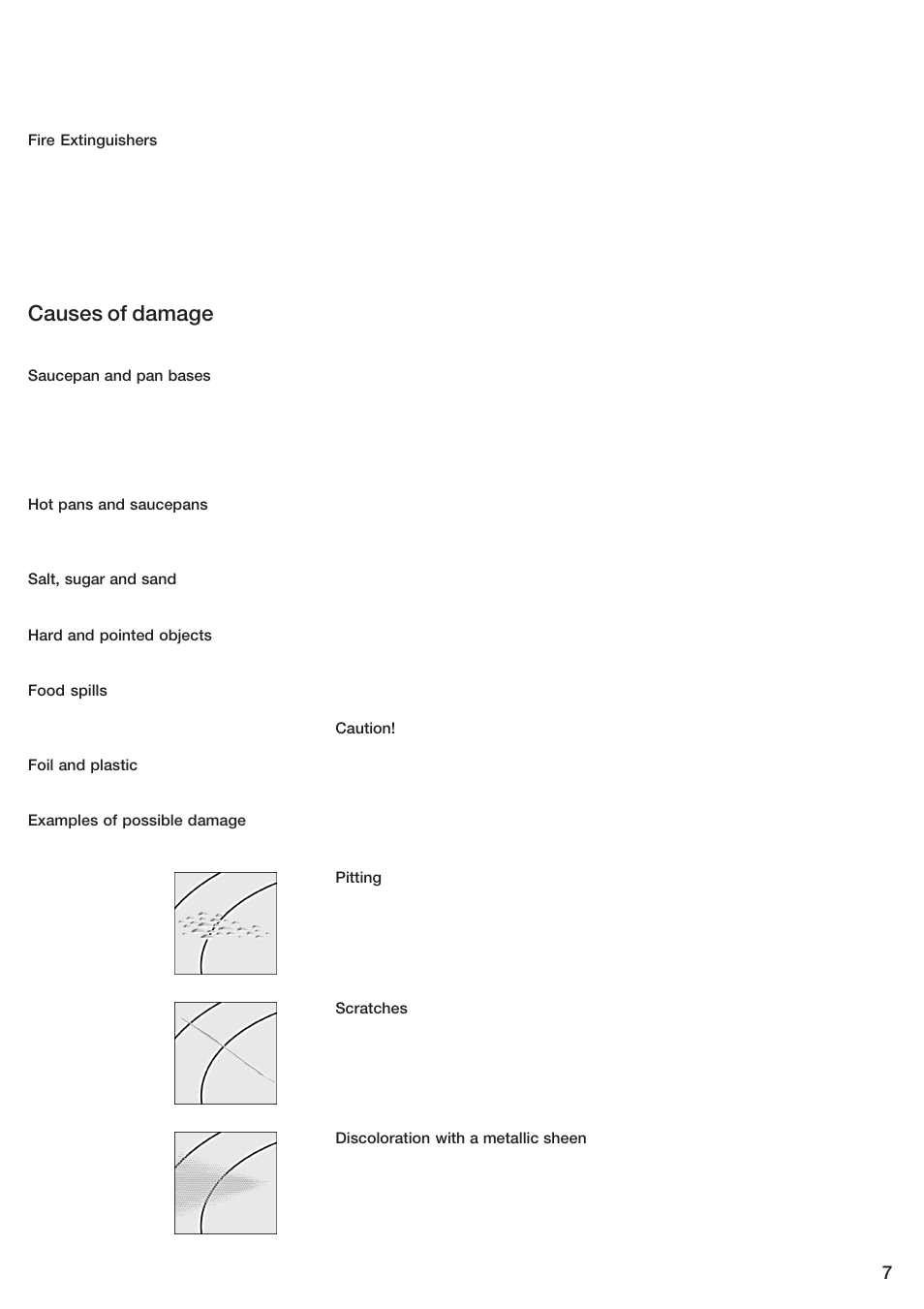 Causes of damage | Bosch ET 74 User Manual | Page 7 / 56
