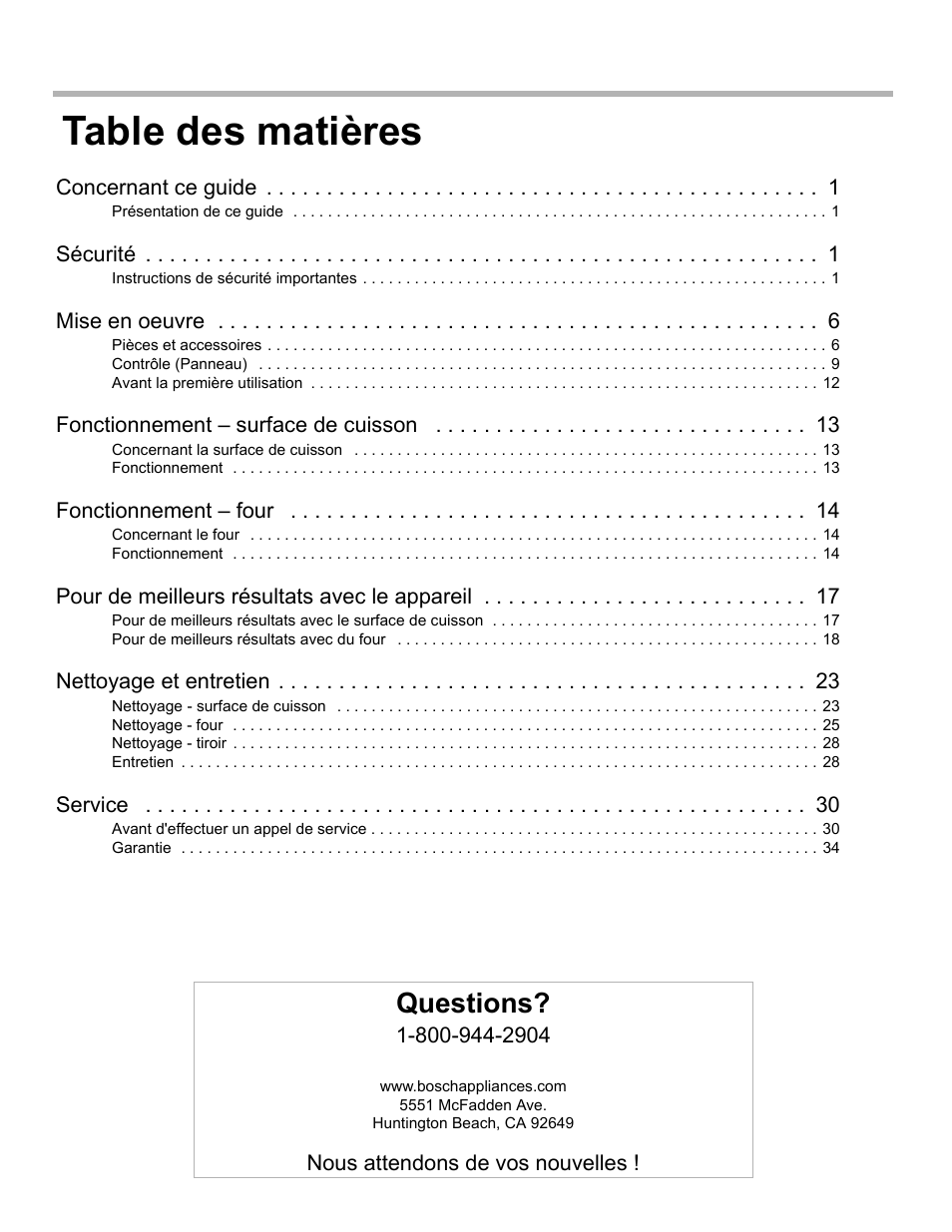 Bosch BOSCH GAS RANGE User Manual | Page 36 / 112