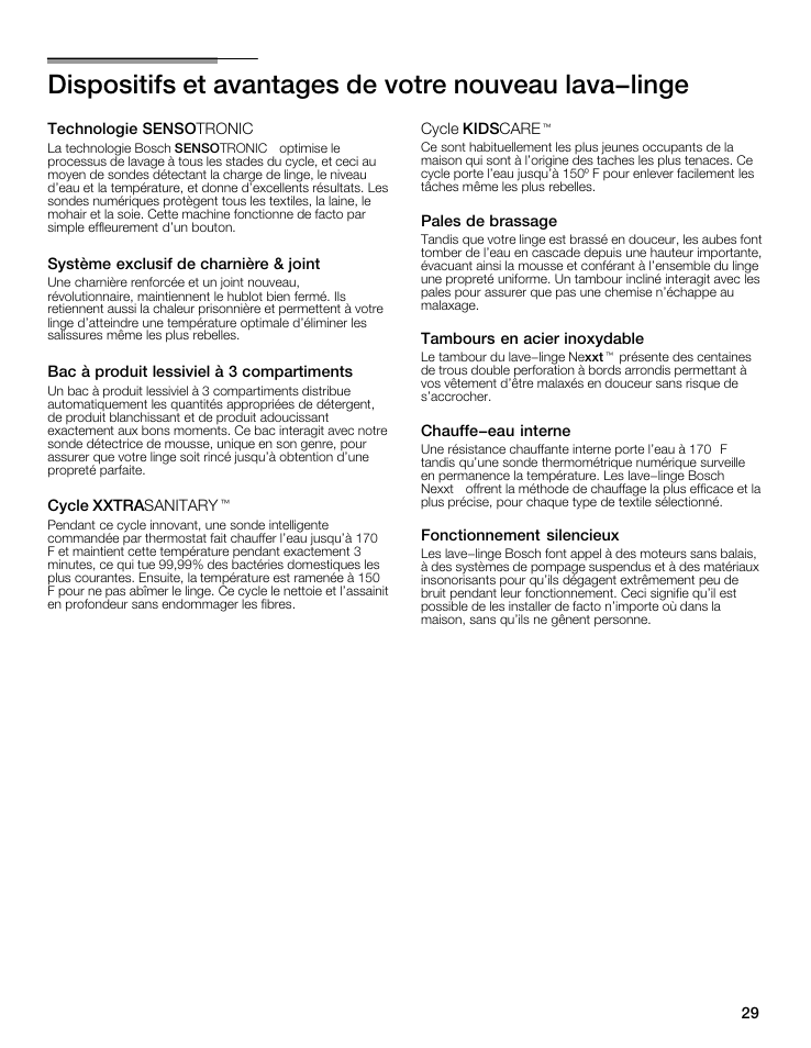 Bosch WFMC8400UC User Manual | Page 29 / 96