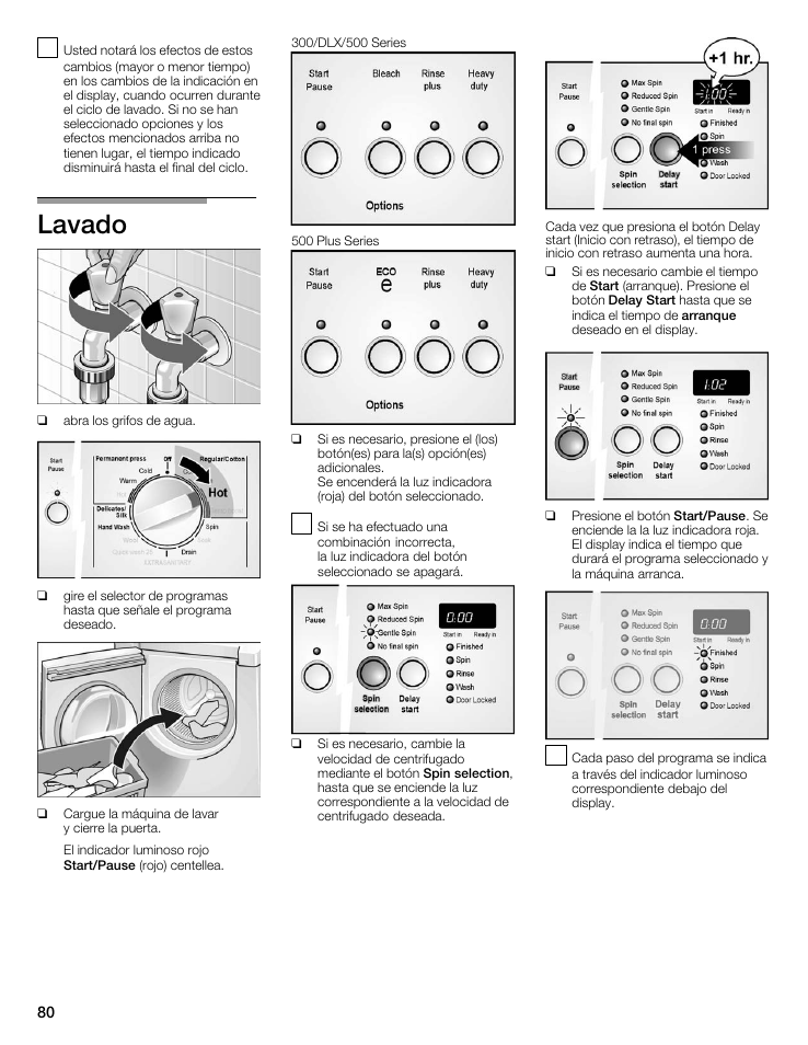 Lavado | Bosch WFMC8400UC User Manual | Page 80 / 96