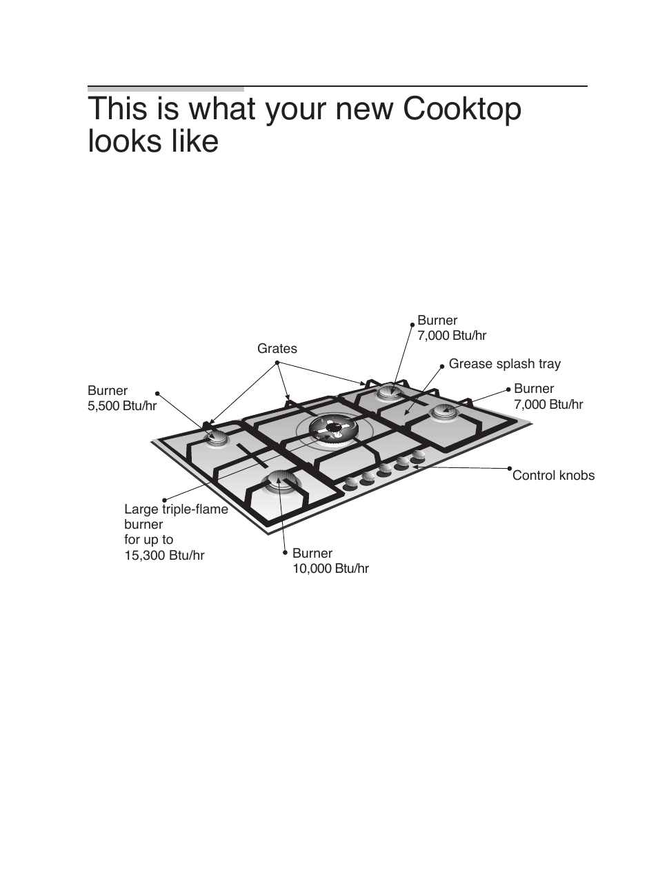 Looks like, This is what your new cooktop | Bosch PGL985UC User Manual | Page 12 / 65