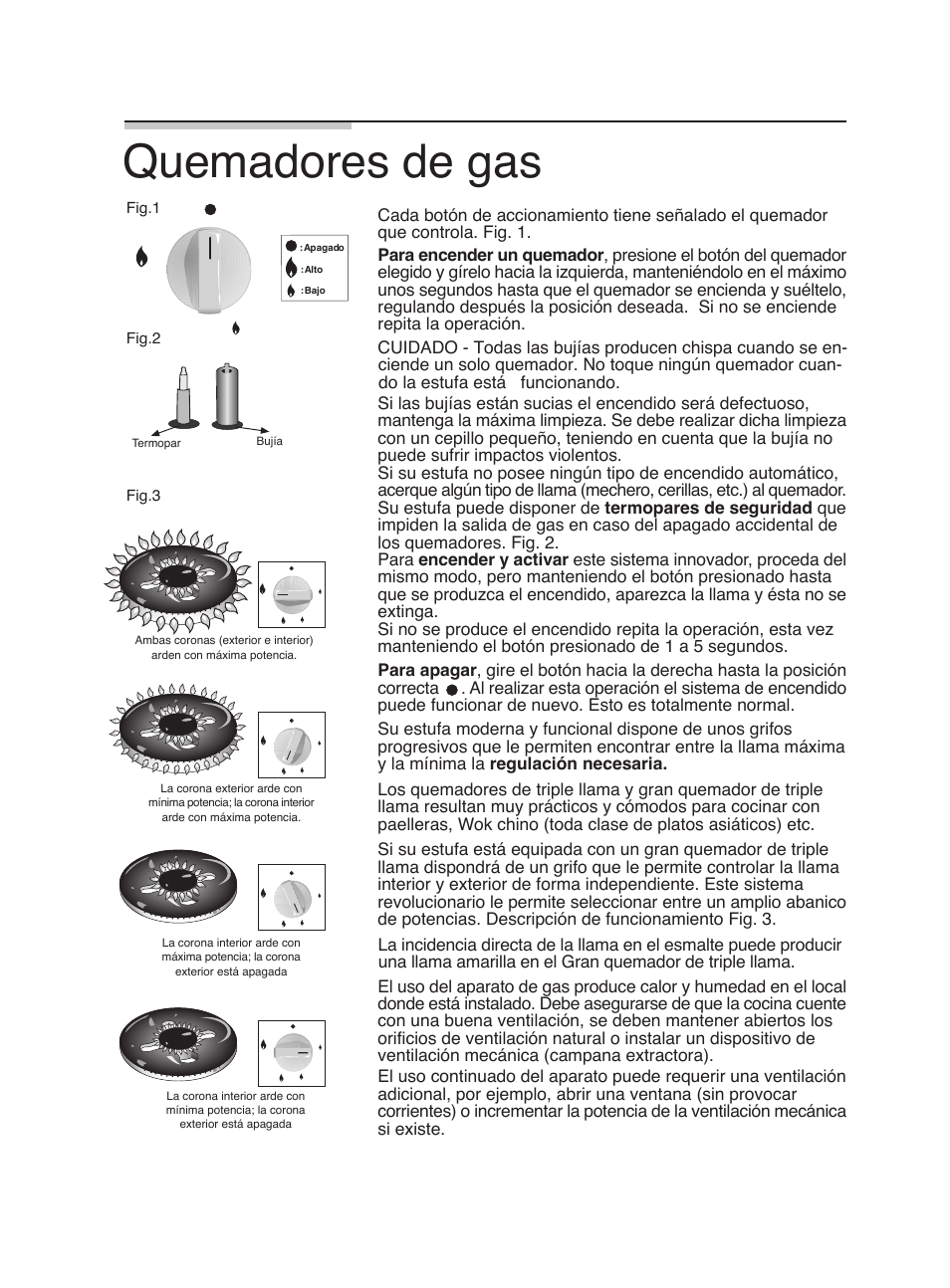 Quemadores de gas | Bosch PGL985UC User Manual | Page 55 / 65