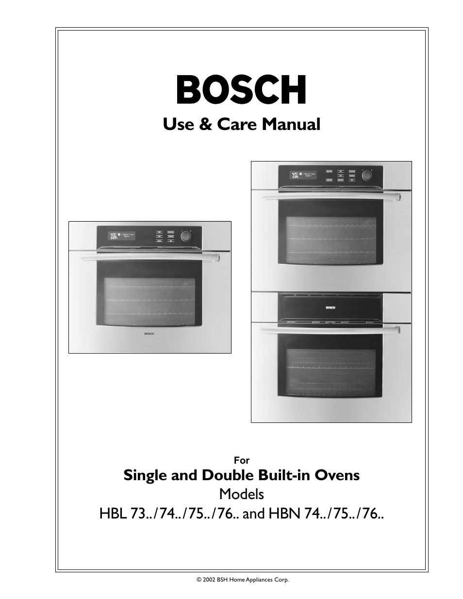 Bosch HBL 74 User Manual | 44 pages