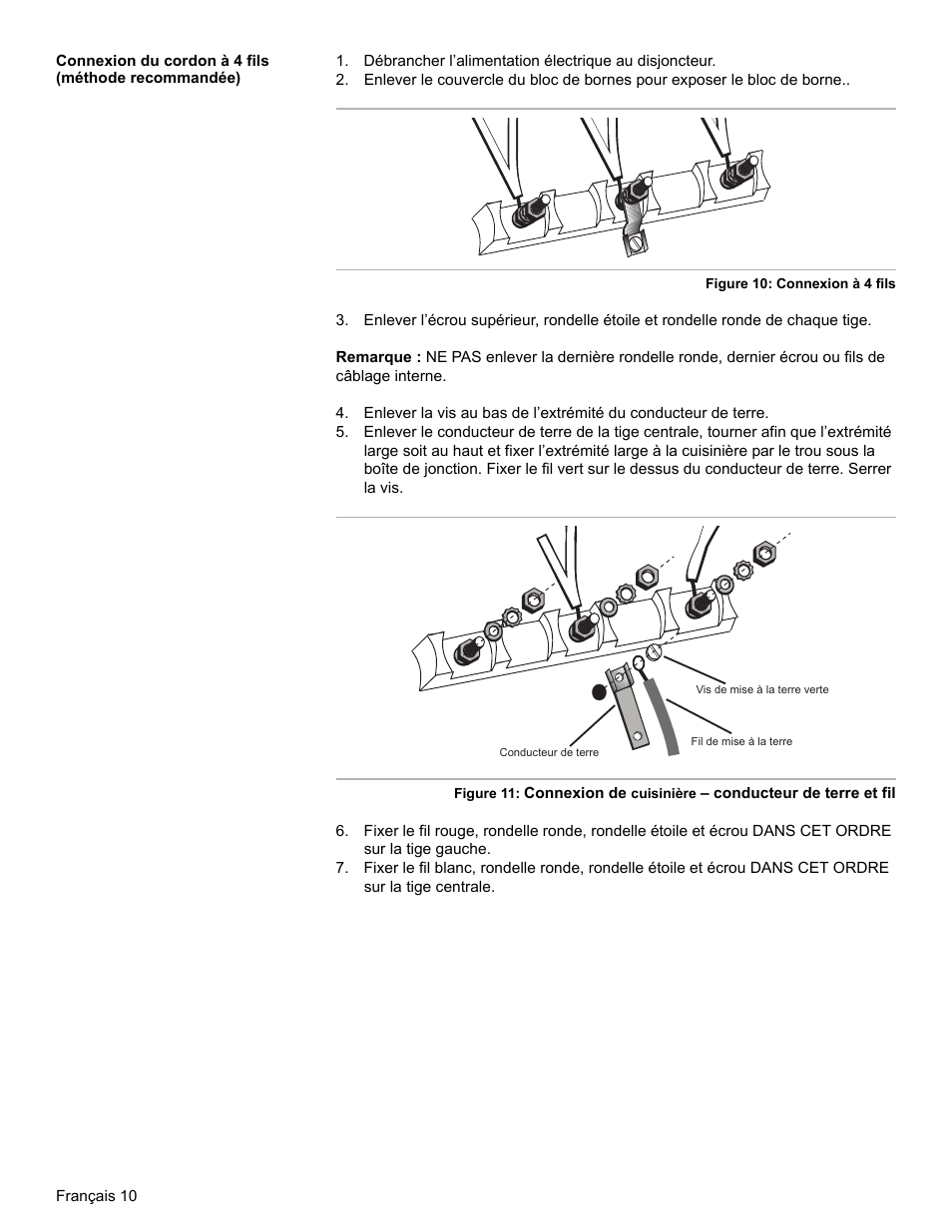 Connexion du cordon à 4 fils (méthode recommandée) | Bosch BOSCH OVEN User Manual | Page 30 / 56