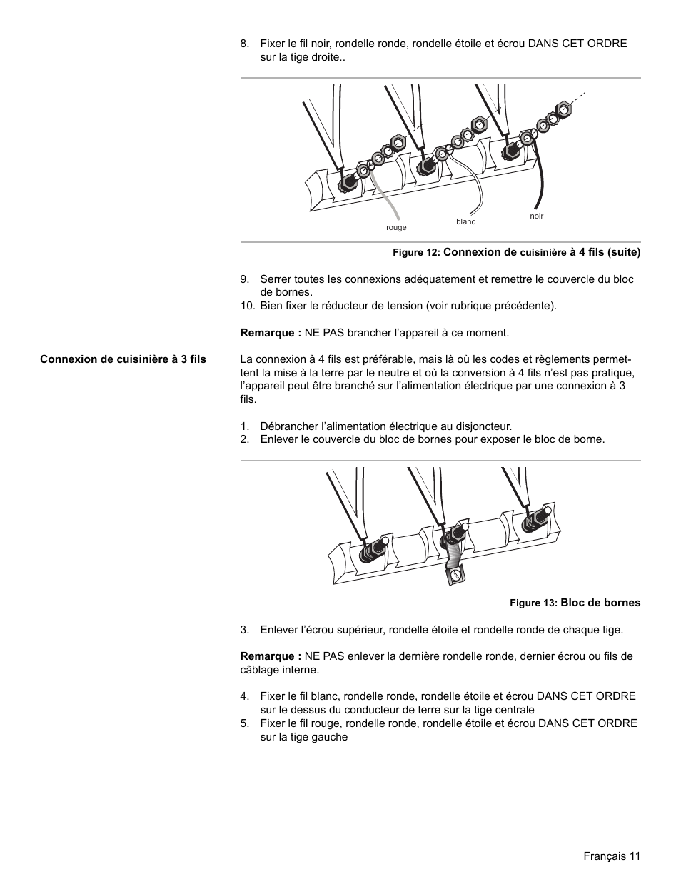 Connexion de cuisinière à 3 fils | Bosch BOSCH OVEN User Manual | Page 31 / 56