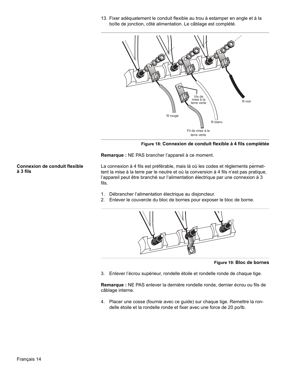 Connexion de conduit flexible à 3 fils | Bosch BOSCH OVEN User Manual | Page 34 / 56