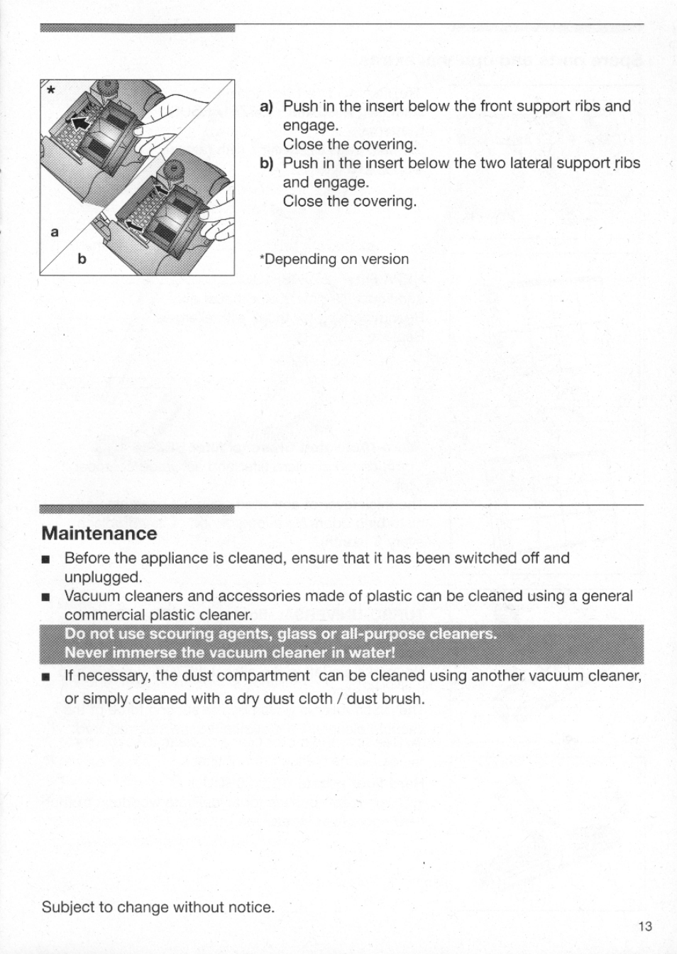 Jc^ners | Bosch BSA2..UC User Manual | Page 13 / 16