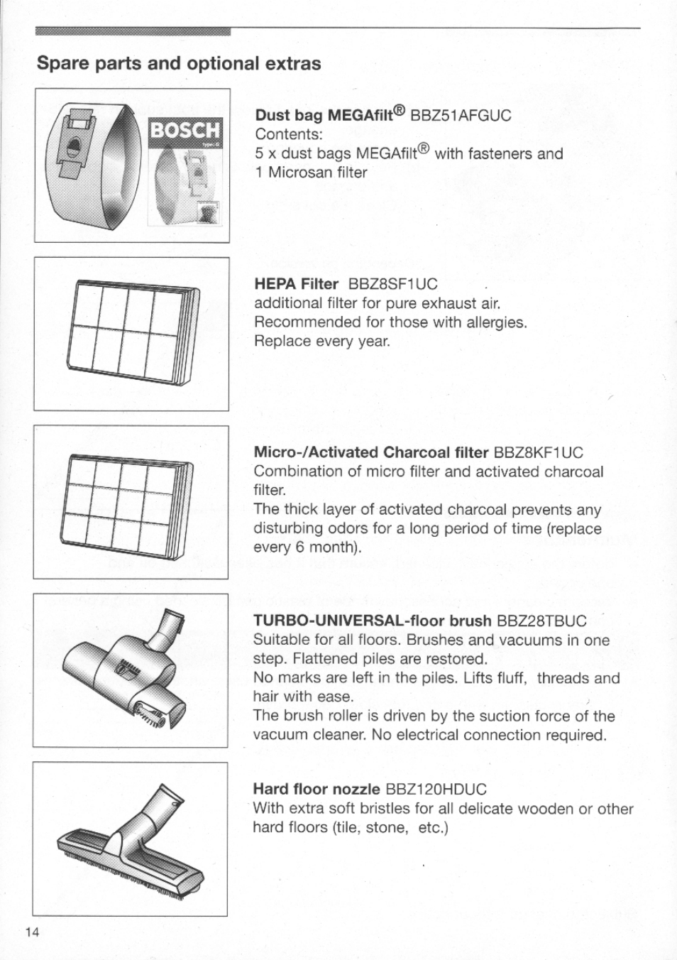 Bosch BSA2..UC User Manual | Page 14 / 16