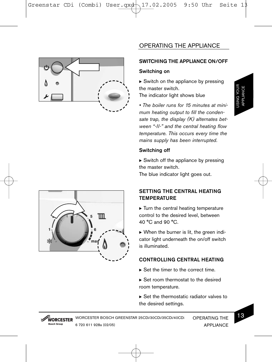 Bosch GREENSTAR CDI C13 User Manual | Page 13 / 24