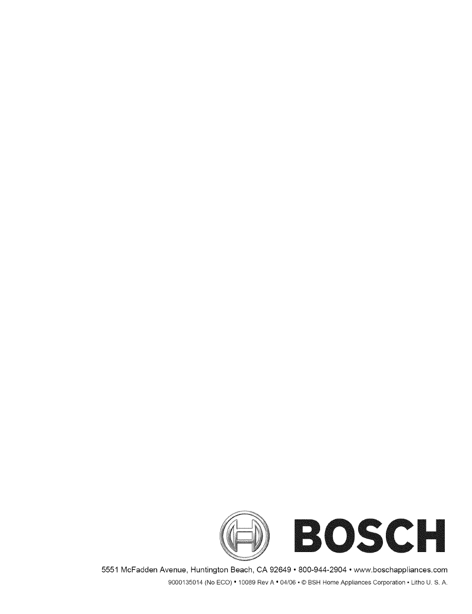 Bosch L0609466 User Manual | Page 26 / 26