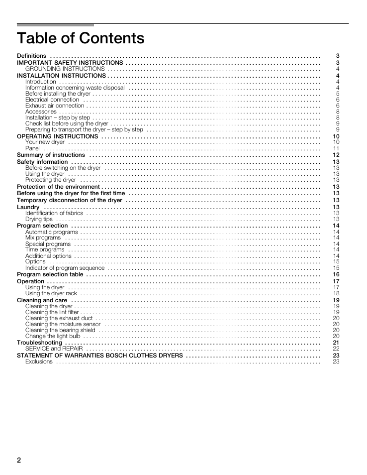 Bosch WTMC8321US/CN User Manual | Page 2 / 72