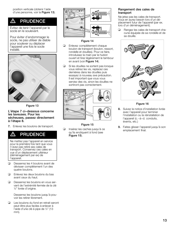 Prudence | Bosch WTZ 1295P User Manual | Page 13 / 24