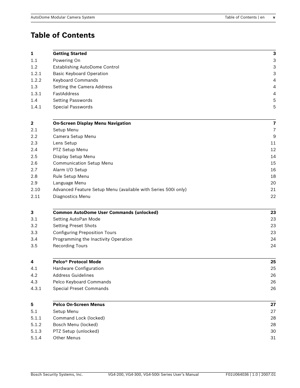 Bosch VG4-200 User Manual | Page 5 / 76