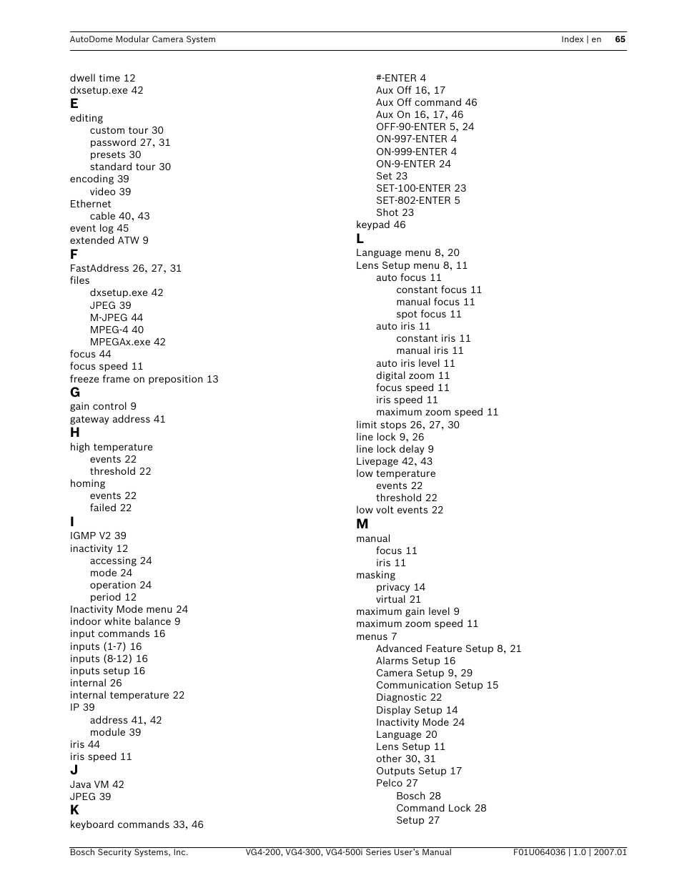 Bosch VG4-200 User Manual | Page 69 / 76