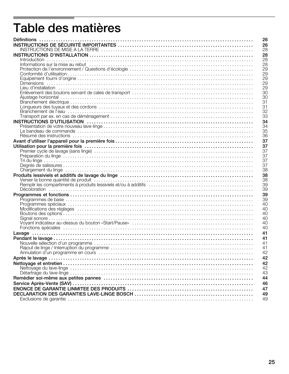 Bosch WFMC1001UC User Manual | Page 25 / 80